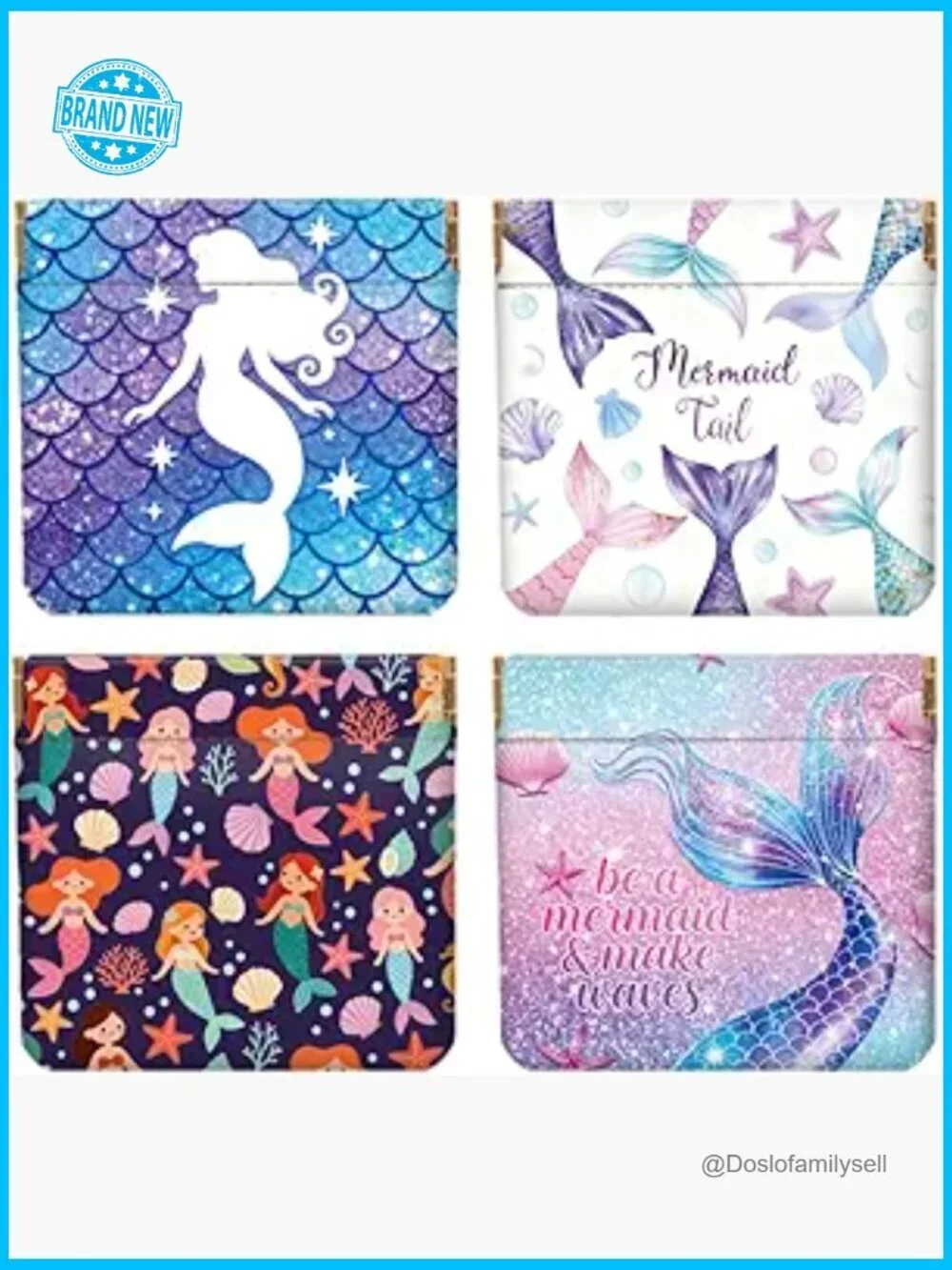 Small Leather Coin Purse Set Waterproof Durable Snap Closure Mini Money Wallet